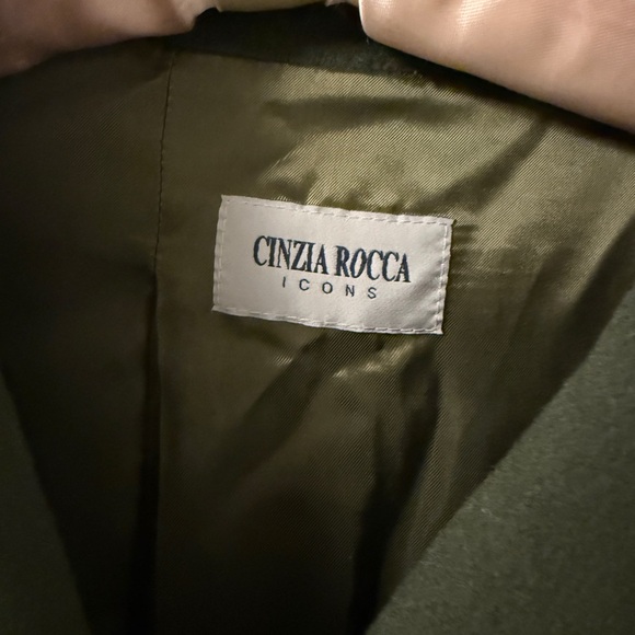 Cinzia Rocca Icons Olive Trench Coat - Picture 2 of 8